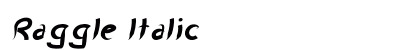 Raggle Italic Preview