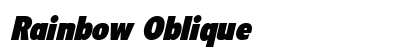 Rainbow Oblique font free download