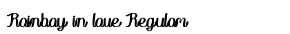 Rainboy in love Regular font free download