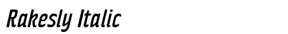 Rakesly Italic Preview