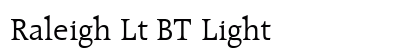 Raleigh Lt BT Light font free download