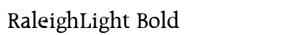 RaleighLight Bold font free download