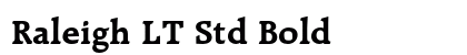 Raleigh LT Std Bold font free download