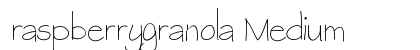 raspberrygranola Medium font free download
