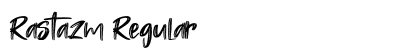Rastazm Regular Font Preview