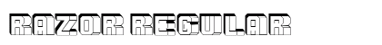 Razor Regular Font Preview