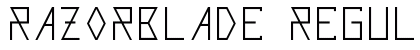 Razorblade Regular Font Preview