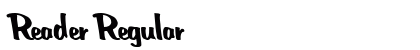 Reader Regular font free download