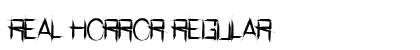 Real Horror Regular Font Preview