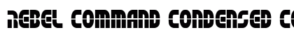 Rebel Command Condensed Condensed font free download