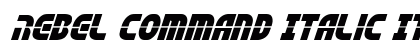 Rebel Command Italic Preview