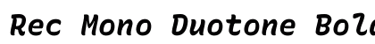 Rec Mono Duotone Bold Italic preview Rec Mono Duotone Bold Italic preview