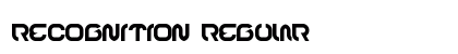 RECOGNITION Regular font free download