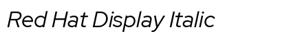 Red Hat Display Italic Preview