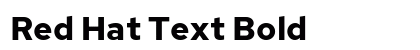 Red Hat Text Bold Preview