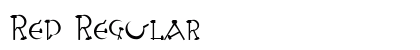 Red Regular font free download