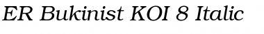 ER Bukinist KOI-8 Italic Font
