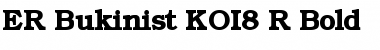 ER Bukinist KOI8-R Bold Font
