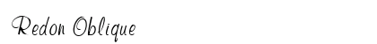 Redon Oblique font free download