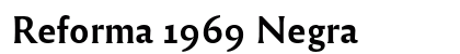Reforma 1969 Negra font free download
