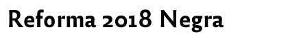 Reforma 2018 Negra preview