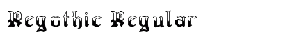 Regothic Regular font free download