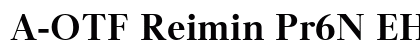 A-OTF Reimin Pr6N EH font free download