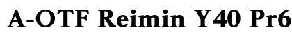 A-OTF Reimin Y40 Pr6N U font free download