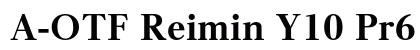 A-OTF Reimin Y10 Pr6 EH font free download