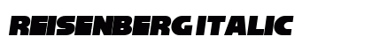 Reisenberg Italic Font Preview