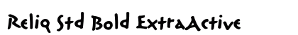 Reliq Std Bold ExtraActive Preview