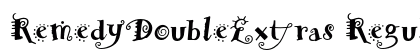 RemedyDoubleExtras Regular font free download