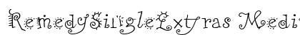 RemedySingleExtras Medium font free download