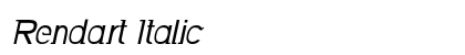 Rendart Italic Preview