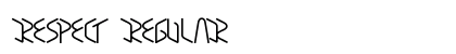 Respect Regular font free download