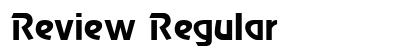 Review Regular font free download