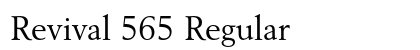 Revival 565 Regular font free download