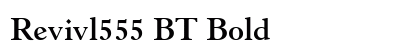 Revivl555 BT Bold font free download