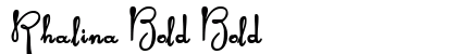 Rhalina Bold Bold font free download