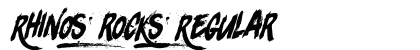 Rhinos rocks Regular Font Preview