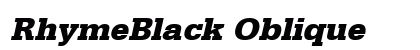 RhymeBlack Oblique preview