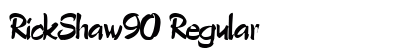 RickShaw90 Regular font free download