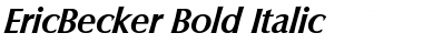 EricBecker Bold Italic