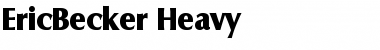 EricBecker-Heavy Regular Font