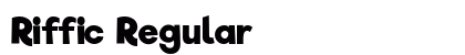 Riffic Regular font free download