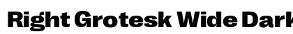 Right Grotesk Wide Dark Regular preview Right Grotesk Wide Dark Regular preview