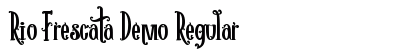 Rio Frescata Demo Regular Font Preview