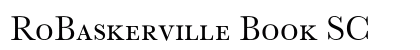 RoBaskerville Book SC font free download