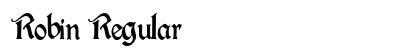 Robin Regular font free download