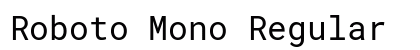 Roboto Mono Regular font free download